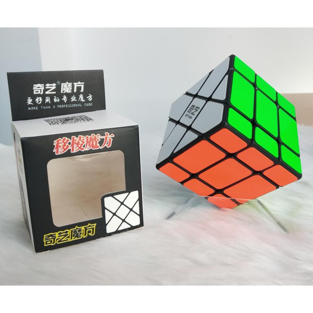 [SALE30% - FREESHIP] Đồ chơi Rubik biến thể QiYi 3X3 Fisher Cube Black/Stickerless ĐỒ CHƠI CAO CẤP KHÔNG CHÌ