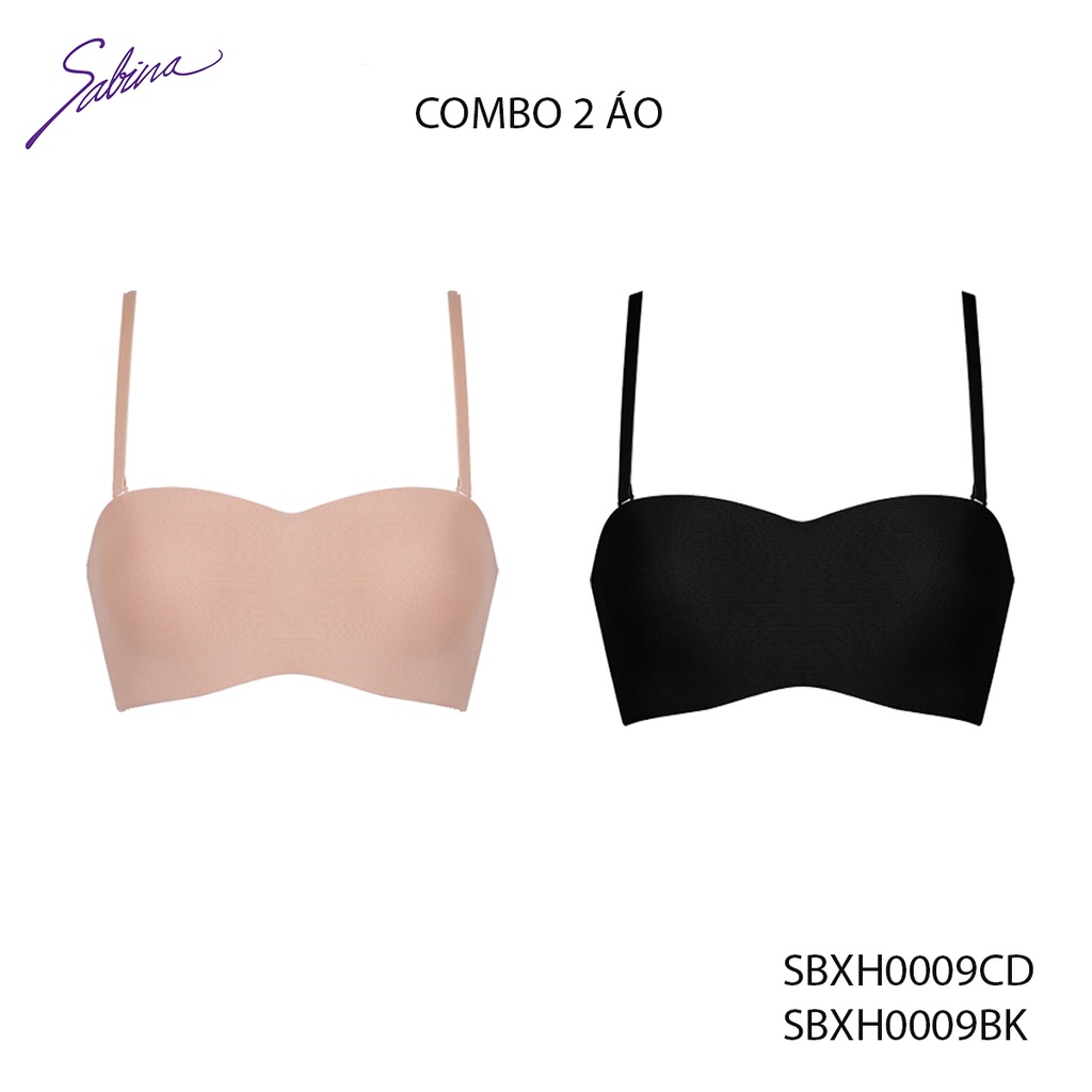 Combo 2 Áo Lót Cúp Ngang Mút Vừa Có Gọng Màu Trơn Doomm Soft Doomm Body Bra By Sabina SBXH0009