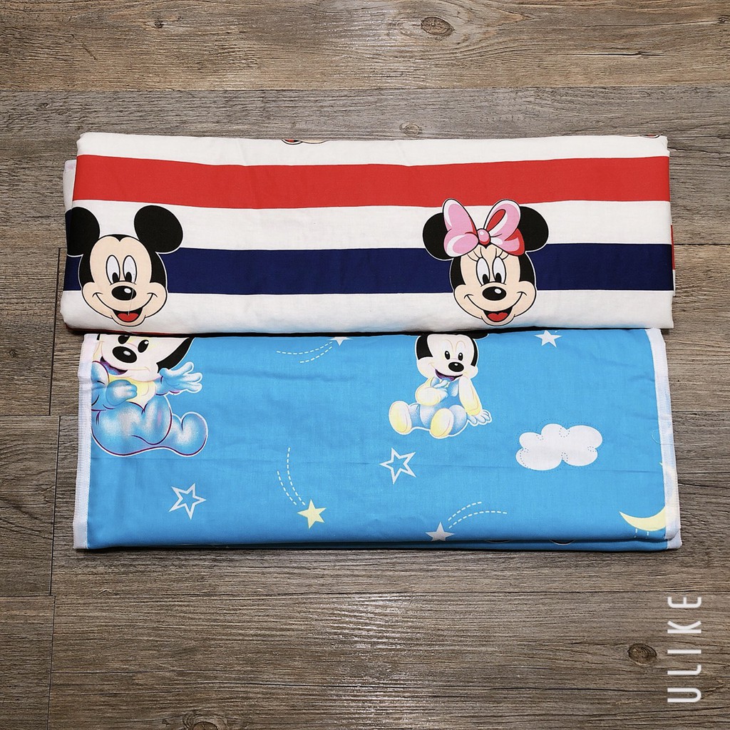 Miếng lót chống thấm sợi cotton in hình cho bé 50*70cm