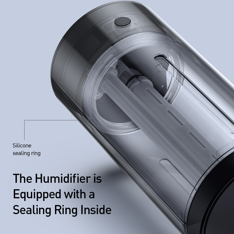 Xiaomi Baseus Alloy Car Humidifier 300ml Essential Oil Diffuser Nano Air Purifier Spray Mute Care for clean air with LED night light
