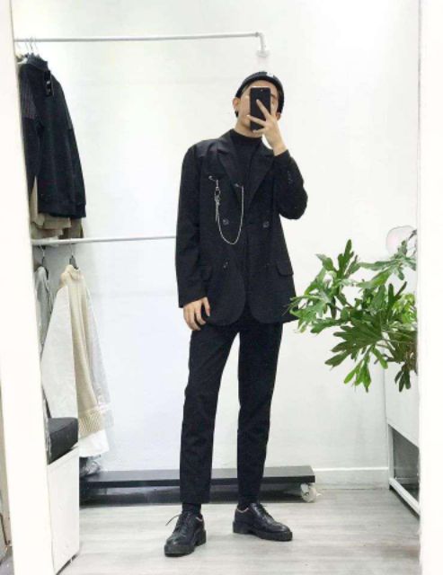 Áo thun cổ lọ tay dài nam LA01
