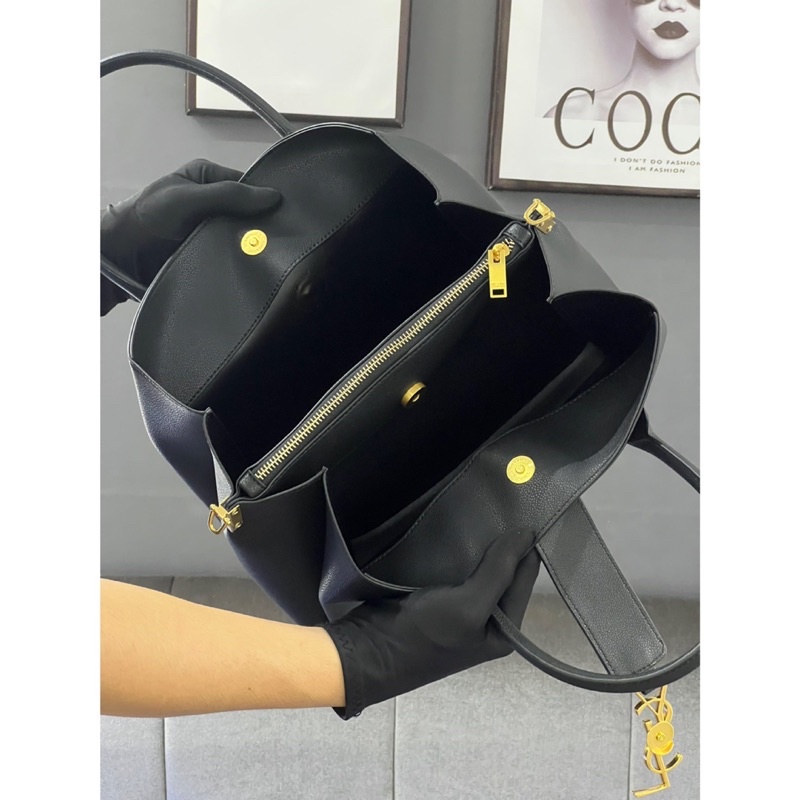 Túi Xách Công Sở Saint Laurent 3 Ngăn Da Thật size 30