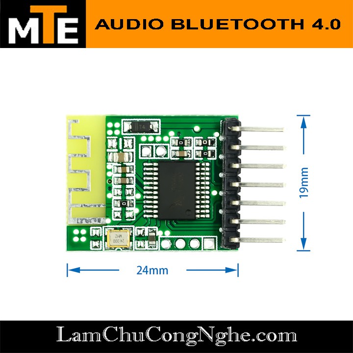 Mạch giải mã âm thanh MP3 không dây Bluetooth 4.0 - DIY chế loa bluetooth 3.7v - 5v