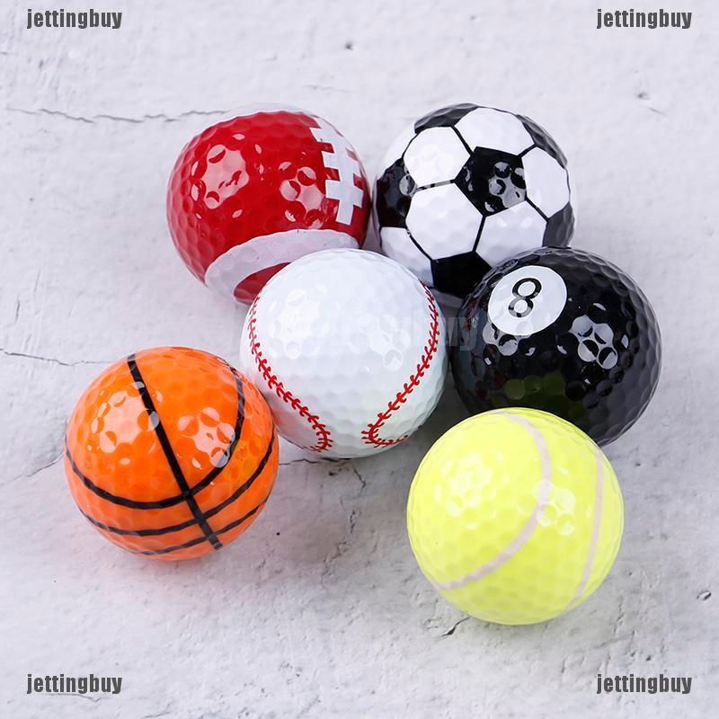 JETTING Set 6 quả bóng golf tạo hình trang trí thành các loại bóng khác nhau  tiện dụng