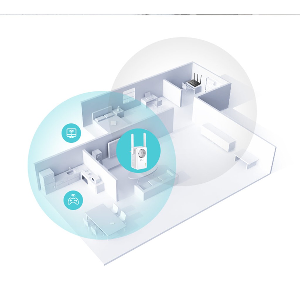 Bộ Kích Sóng Wifi TPLINK TL-WA860RE - Tích hợp ổ cắm điện AC | BigBuy360 - bigbuy360.vn