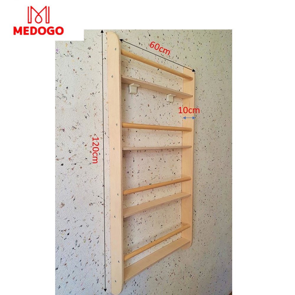 Giá sách MEDOGO treo tường 4 tầng gỗ thông nhập khẩu cao cấp, bền đẹp trang trí phòng cho bé