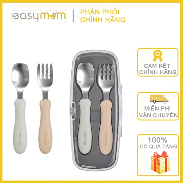 Bộ thìa dĩa ăn dặm cho bé Moyuum
