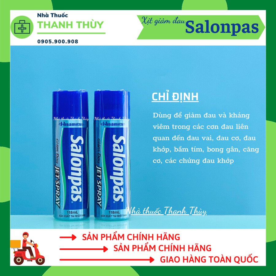 🅼🅰🅳🅴 🅸🅽 🅹🅰🅿🅰🅽 SALONPAS JET SPRAY 118ML Giảm Đau Vai, Đau Cơ, Đau Khớp, Bầm Tím, Bong Gân, Căng Cơ, Các Chứng Đau Khớp
