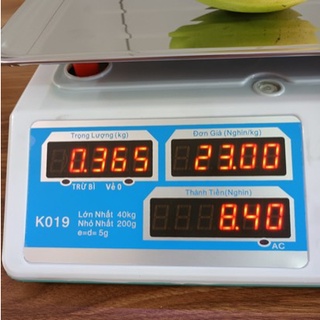 Cân tính tiền điện tử- Cân Điện Tử Bán Hàng Tiếng Việt 40kg/5g giá rẻ.