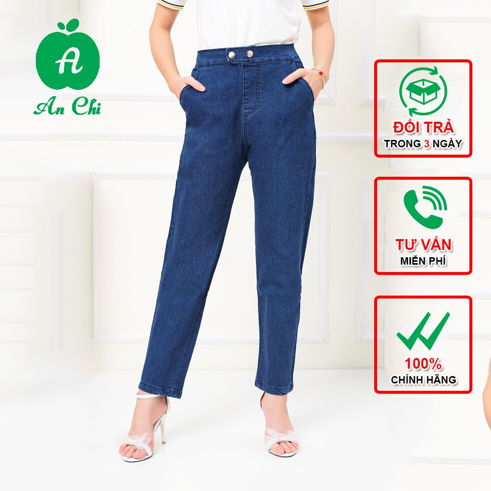 Quần Jean Baggy Nữ 3 màu phom rộng FREESHIP Quần bò nữ cạp chun BIG size, trẻ trung và năng động