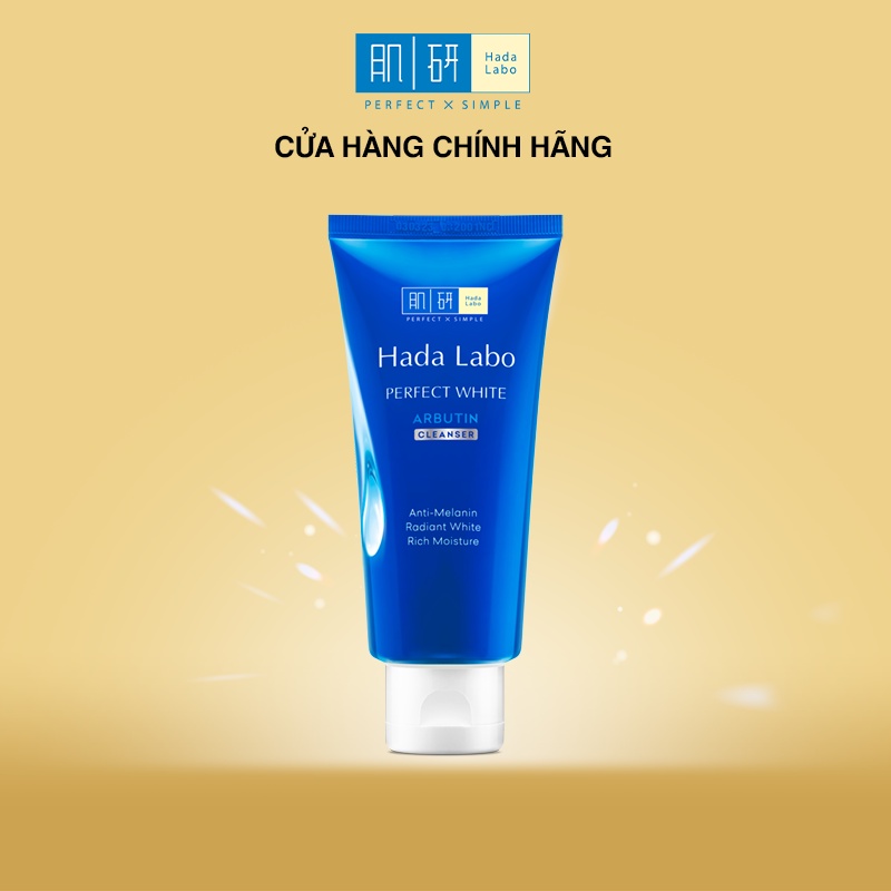 Kem rửa mặt dưỡng trắng Hada Labo Perfect White Cleanser 80g