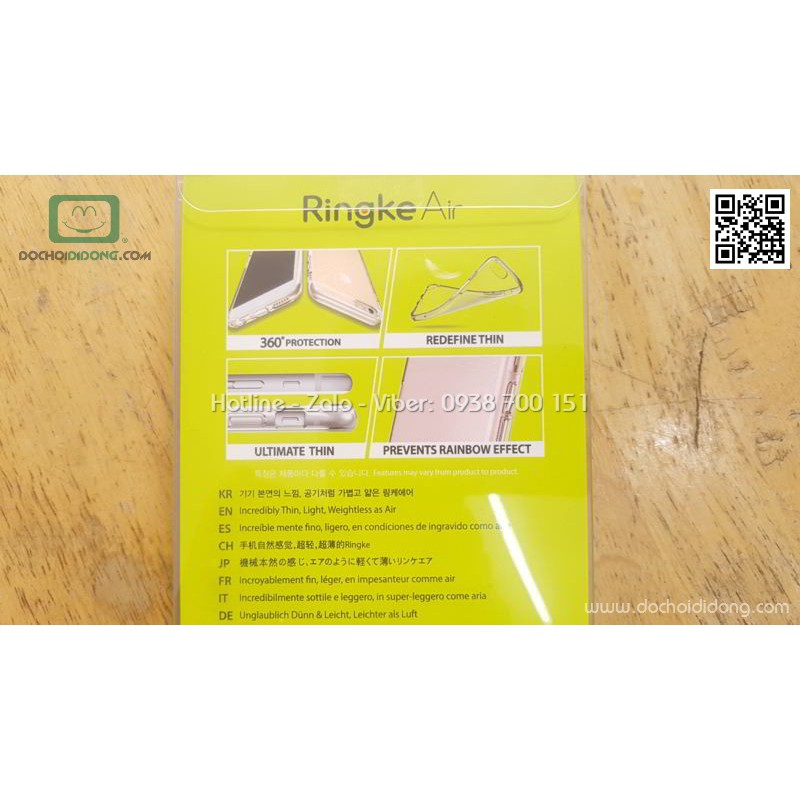 Ốp lưng iPhone X XS Ringke Air