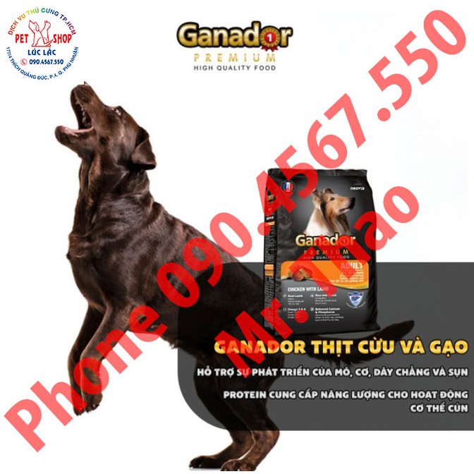 🅲🅾🅼🅱🅾 05 🅶Ó🅸 x400 Gram Thức ăn cho chó Ganador - FIB's - adult - puppy - Cừu - Trứng Sữa - Cá Hồi - Sữa DHA Đủ Loại