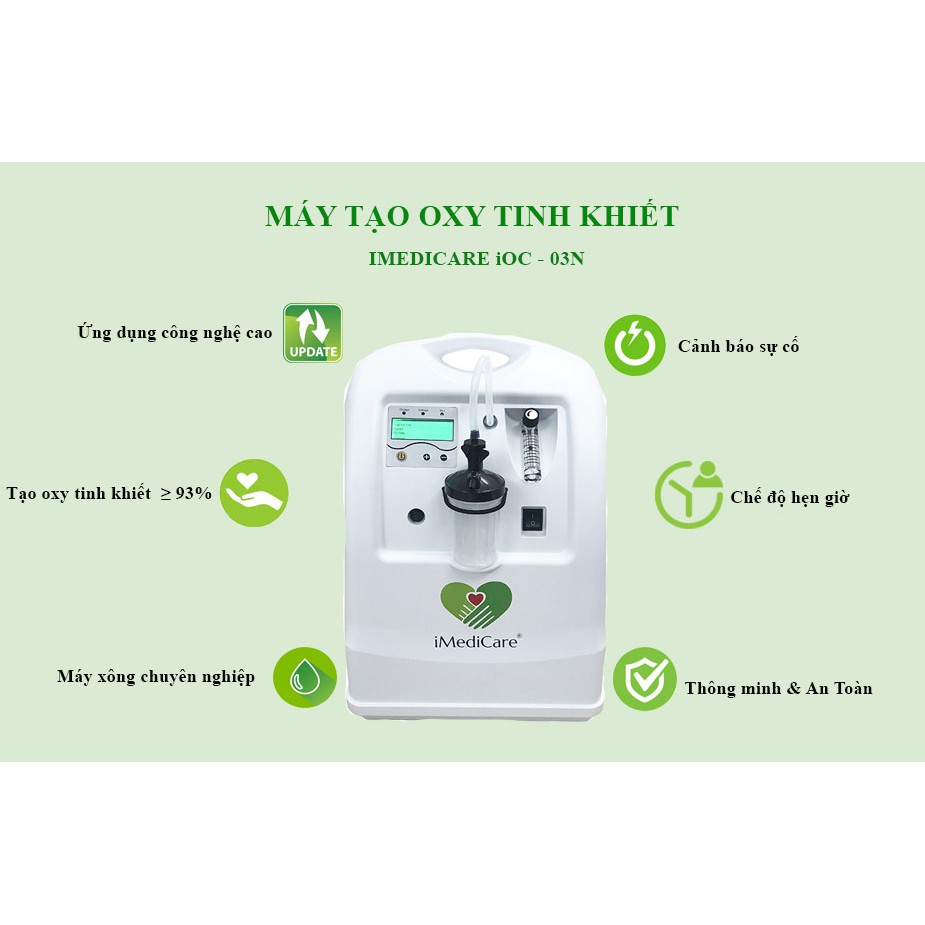 Máy tự tạo oxy 3 lít của imedicare