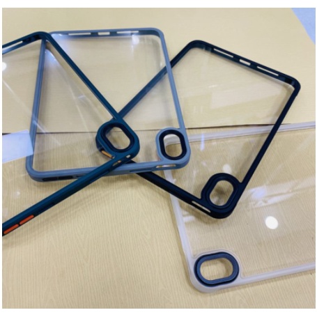 Ốp lưng Likgus trong viền màu iPad Mini 6, Ipad 11 2020, 2021 M1, 2018, Air 4 10.9 Chống sốc bảo vệ camera siêu mỏng nhẹ