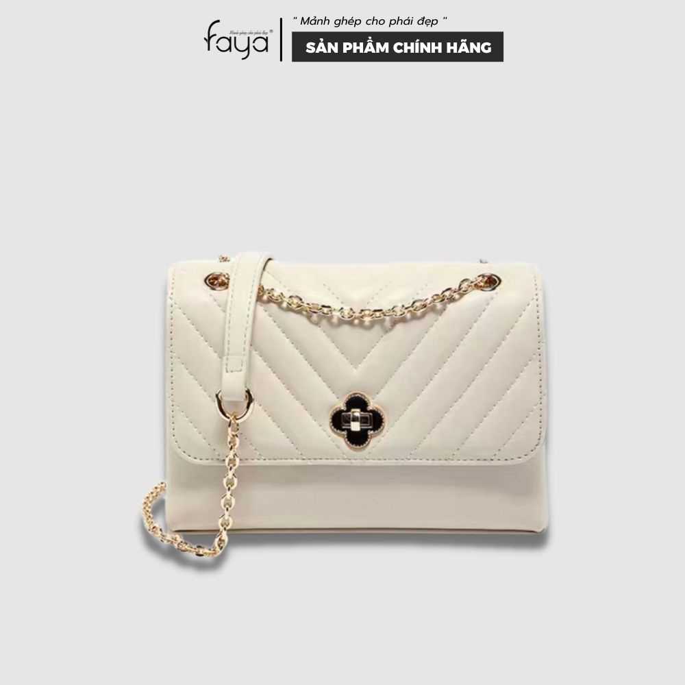 Faya - Túi xách bigsize công sở chần ô khóa xoay sang trọng T1122