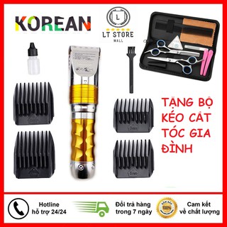 Tông đơ cắt tóc chuyên nghiệp HUEARBO F10 tặng pin sơ cua - Tăng đơ cắt tóc lưỡi bén
