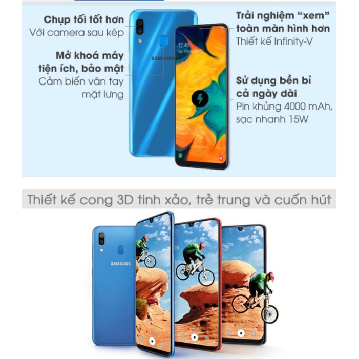 Điện thoại samsung a30