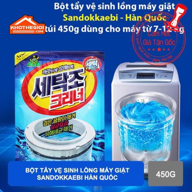Bột tẩy vệ sinh lồng máy giặt Sandokkaebi hàn quốc 450g