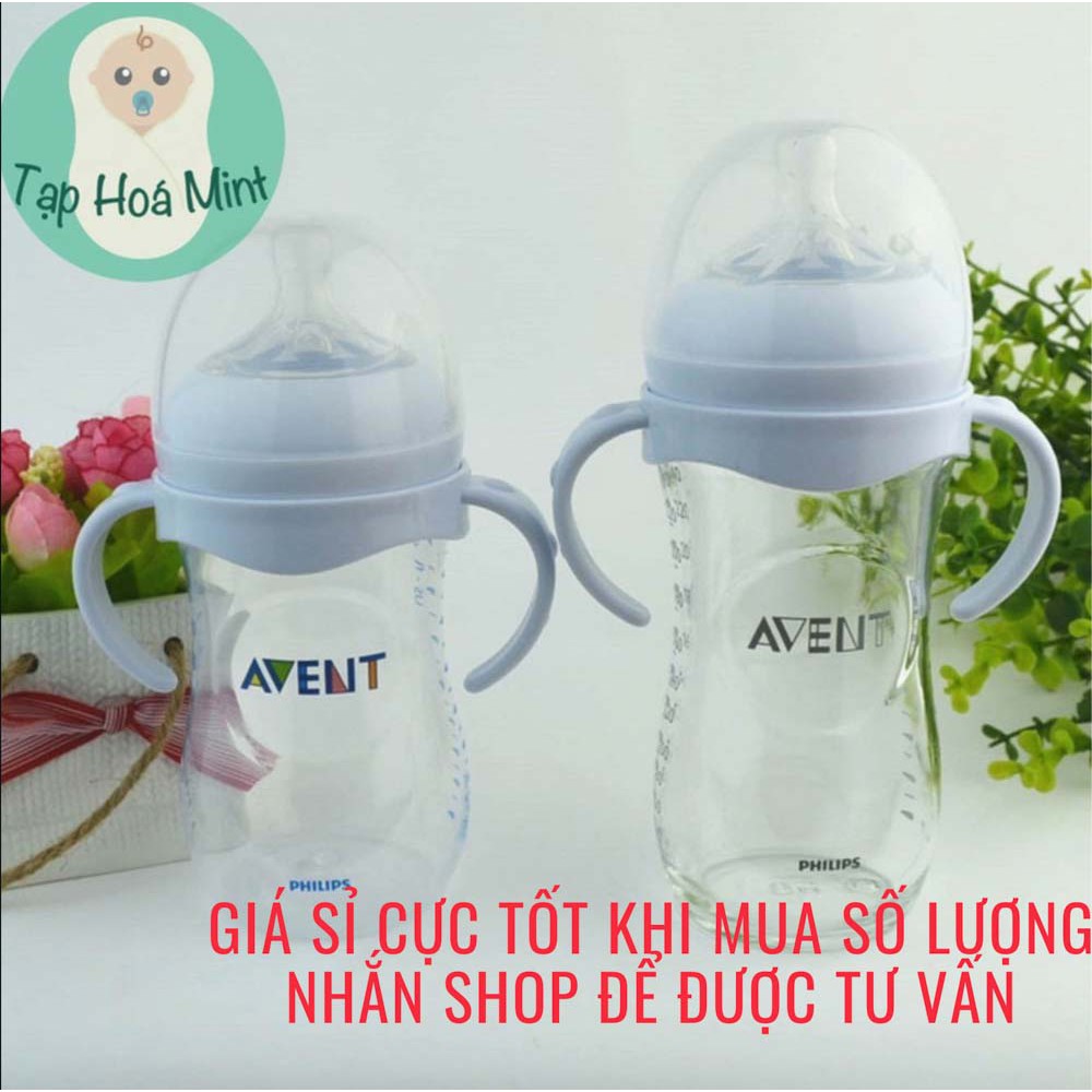 Sỉ tay cầm bình sữa avent cổ rộng