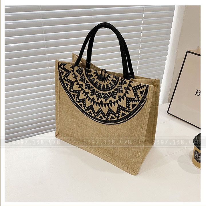 Túi Tote Hàn Quốc, Họa Tiết In Chìm Cực Đẹp, Thiết Kế Basic Rất Dễ Phối Đồ [NEW]