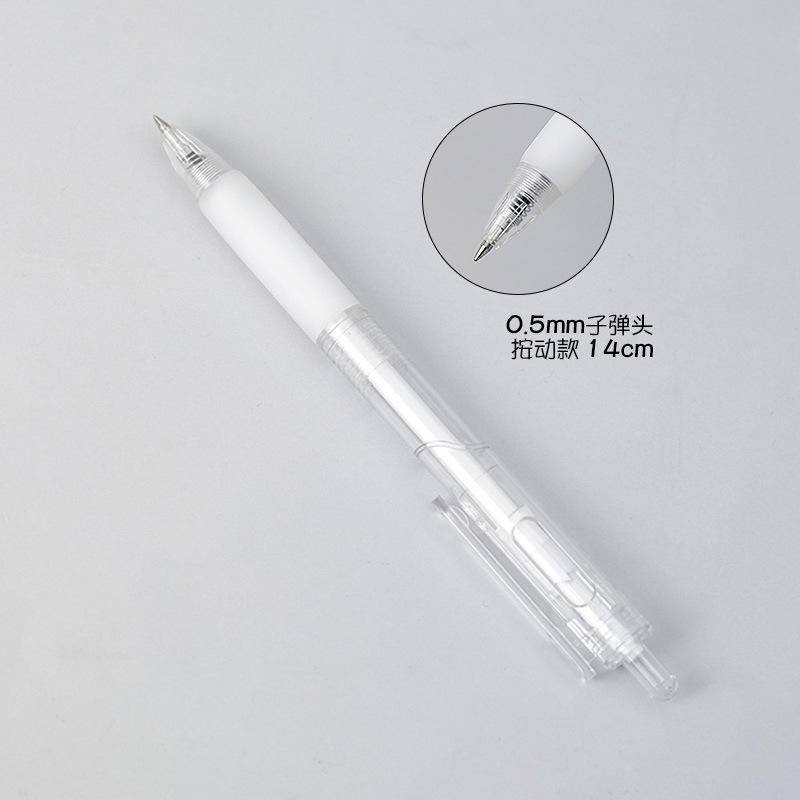 Bút mực Gel nghệ thuật màu đen trong suốt 0,5 inch