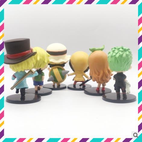 Mô Hình Nhân Vật OnePiece, Luffy, Zoro, Sanchi ChiBi, Cao 12,5cm - Trang Trí Decor Phòng Học - Tượng Figure One Piece