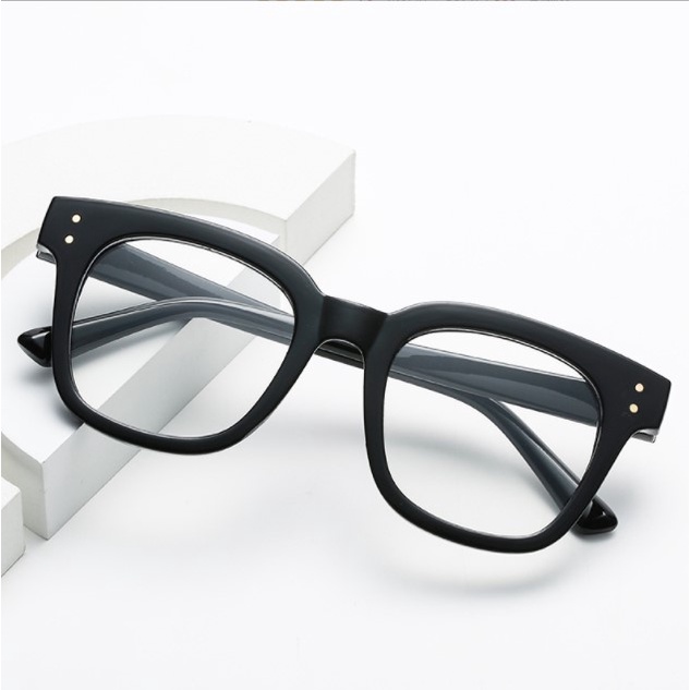 Gọng kính chữ V mắt kính chống ánh sáng xanh chính hãng vuông unisex D-ZINER KI023