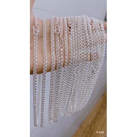 Dây chuyền bạc ta mắt xích tròn bé trai,Dây chuyền bạc ta cho bé trai-Minh Tâm Jewelry