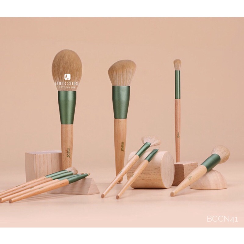 Bộ Cọ M..S.Q Bao Da Xanh 10 Cây BCCN41