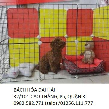[FREESHIP 99K TOÀN QUỐC] Chuồng chó mèo lắp ghép đa năng, nhà cho pet combo 16 lưới  sắt 35cm x 35cm,24 chốt