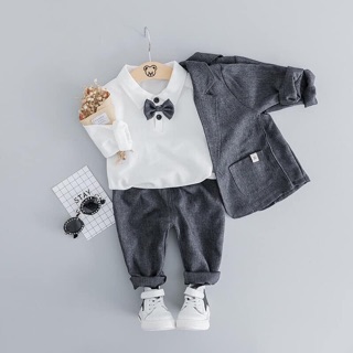 Set vest 3 chi tiết bé trai