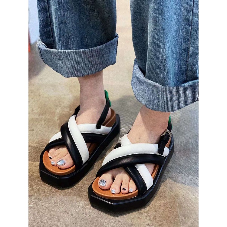 Sandal Đế Dày Thời Trang Mùa Hè Hàn Quốc Mới