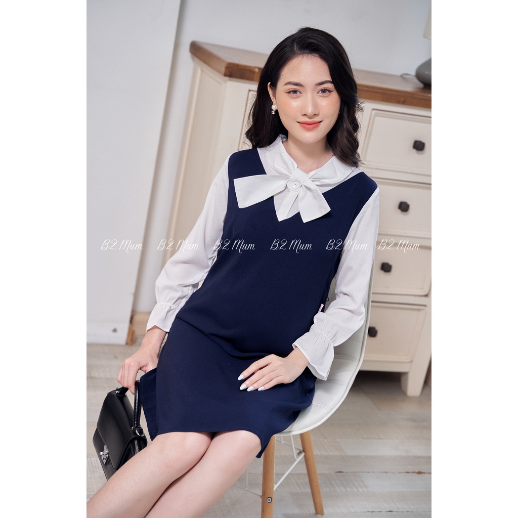 V204 Yếm liền V nơ cổ than