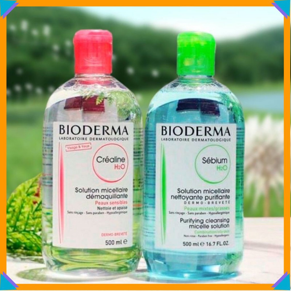 Nước Tẩy Trang Bioderma Créaline H2O 500ml Date Mới Nhất Biodema Nội Địa Pháp
