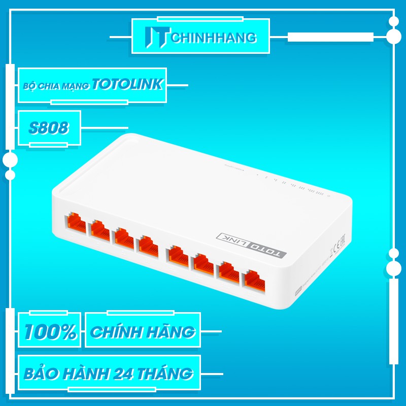 Switch ToToLink S808 8 Cổng 10/100Mbps - Hàng Chính Hãng