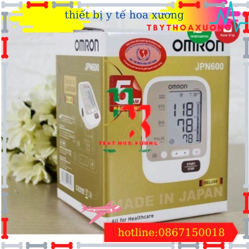 [Hàng Chính Hãng] Máy Đo Huyết Áp Bắp Tay OMRON JPN600 Tặng Bộ Đổi Nguồn Bảo Hành Chính Hãng 5 Năm
