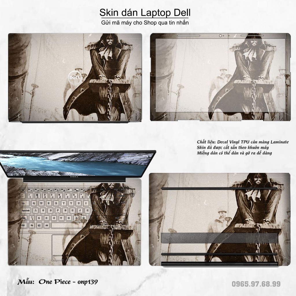 Skin dán Laptop Dell in hình One Piece nhiều mẫu 16 (inbox mã máy cho Shop)