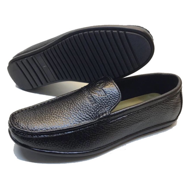 ⚡️Siêu Phẩm- Free Ship⚡️ Giày Nam Lười Da Bò Thật- Tặng Lót Giày Da⚡️ | BigBuy360 - bigbuy360.vn