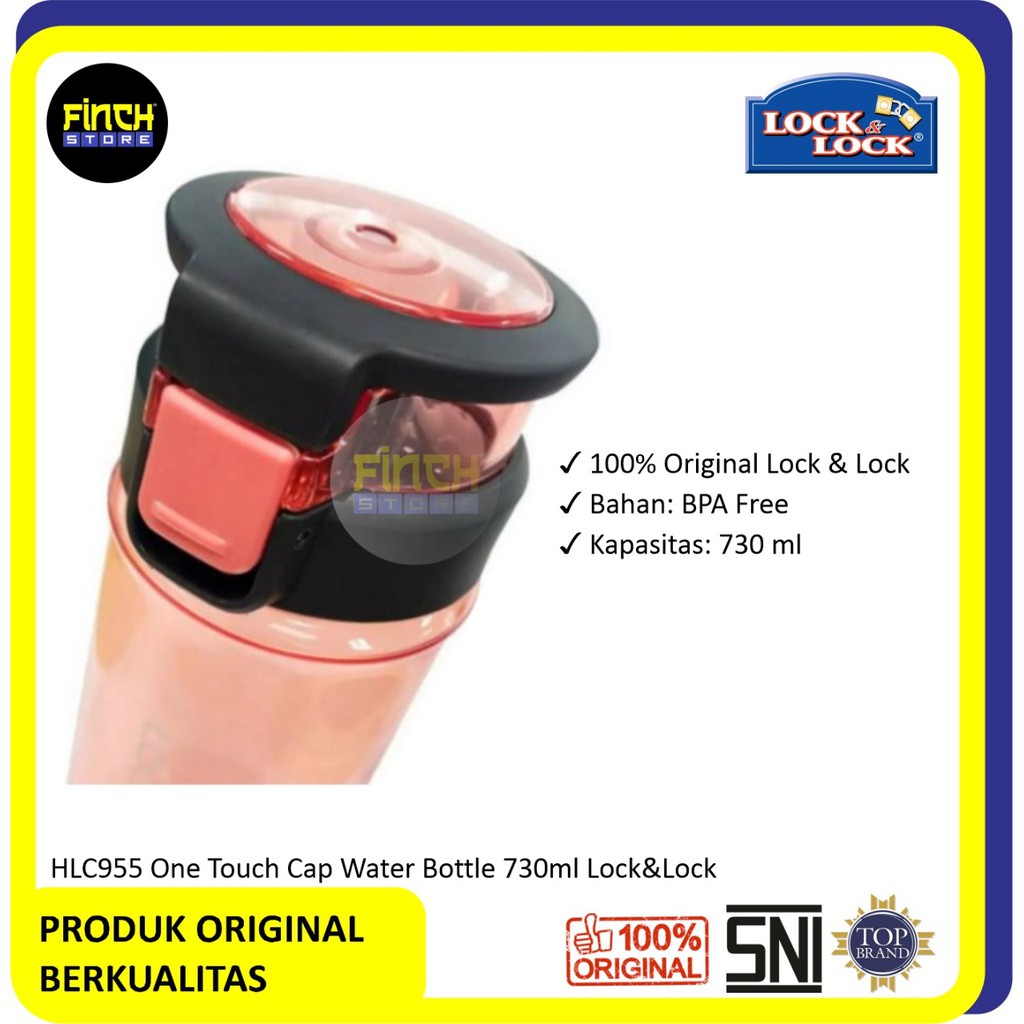 Lock & Lock Nắp Chai Nước 730ml Hlc955 Blk / Red