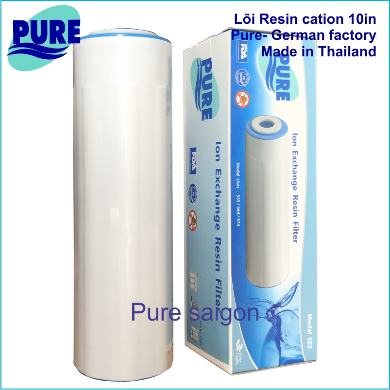 Lõi lọc Pure Resin hạt nhựa trao đổi ion