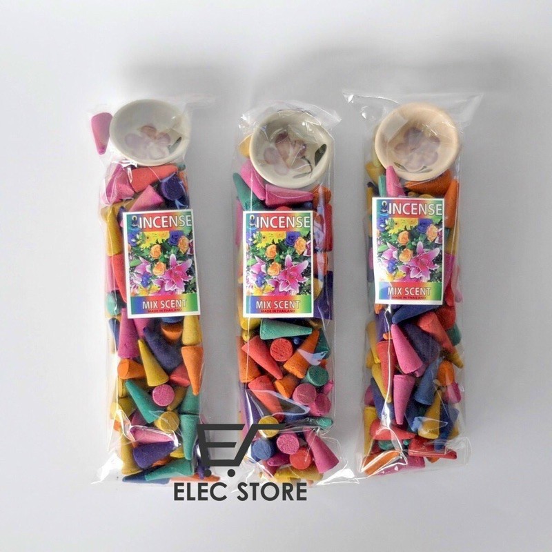 GÓI 100 VIÊN Nụ Trầm Hương KÈM CHÉN THÁI LAN CHÍNH HÃNG