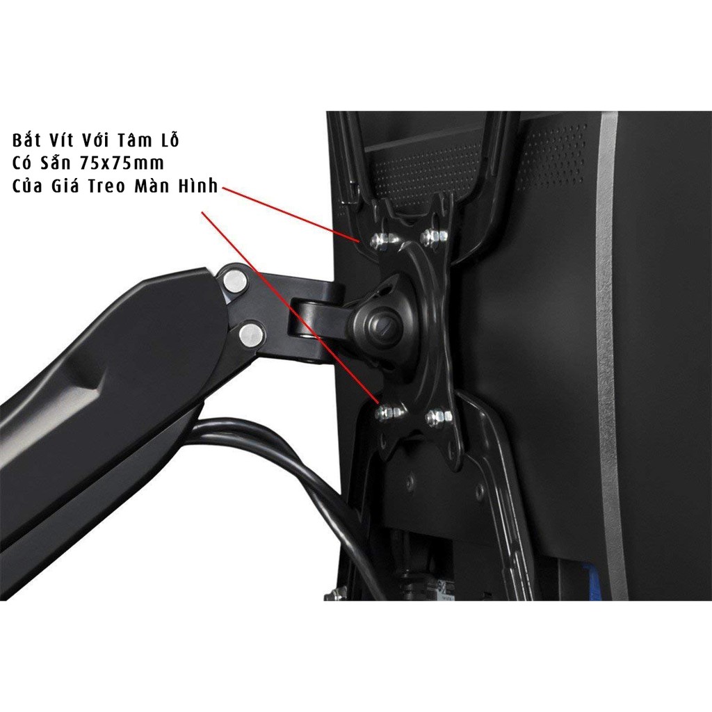 Kẹp Màn Hình Dành Cho Màn Không Có Tâm Lỗ FP1 (17-27inch). | BigBuy360 - bigbuy360.vn