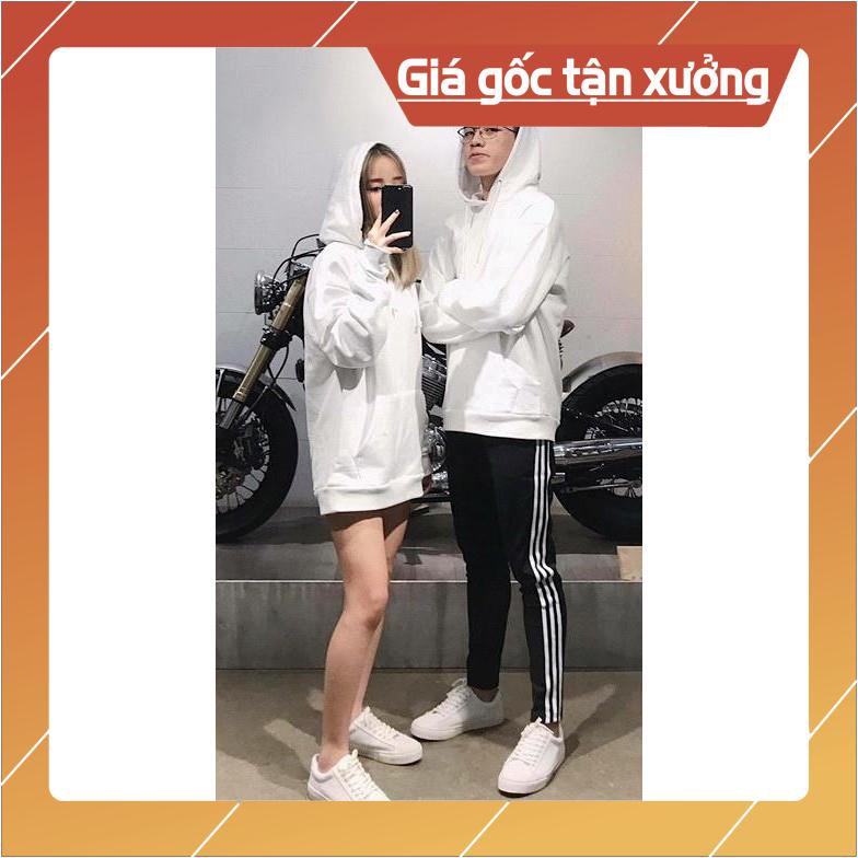 Áo hoodie trơn tay dài nỉ basic unisex | BigBuy360 - bigbuy360.vn