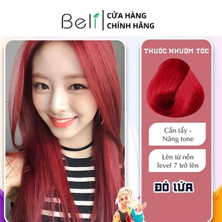 Thuốc Nhuộm Tóc Màu ĐỎ LỬA Không Tẩy Tuýp 100g - Beli Official Store