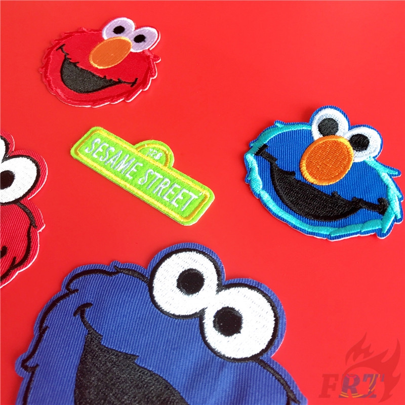 Sticker Ủi Thêu Hình Hoạt Hình Sesame Street S-7 Dễ Thương