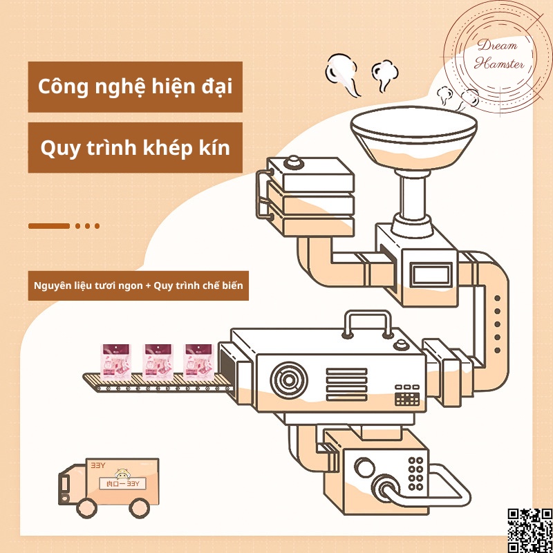 Thịt gà/thịt cá hồi Yee cho hamster, rat, sóc, nhím...