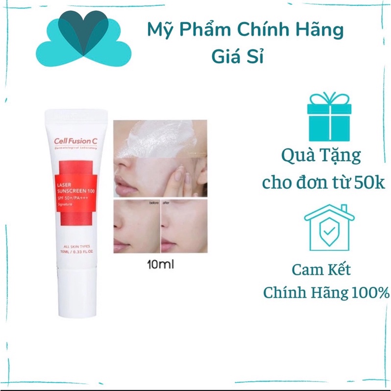 Kem chống nắng Cell Fusion C Laser Sunscreen 100 SPF50+/PA+++ - 10ml