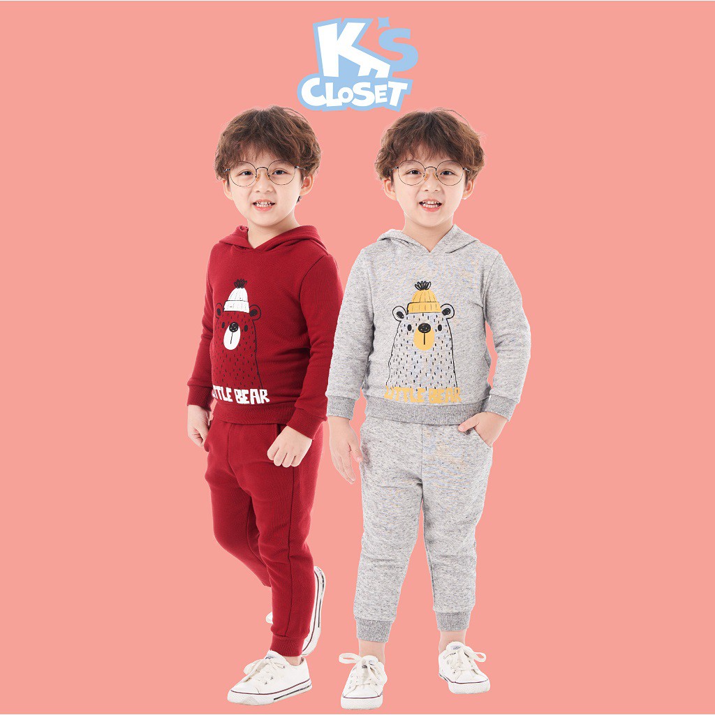 Bộ Quần Áo Hoodie Cho Bé Trai (Từ 02 - 09 Tuổi) K's Closet E111TEF TM