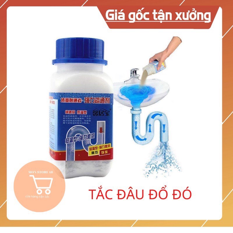 Bột thông cống đa năng nắp xanh